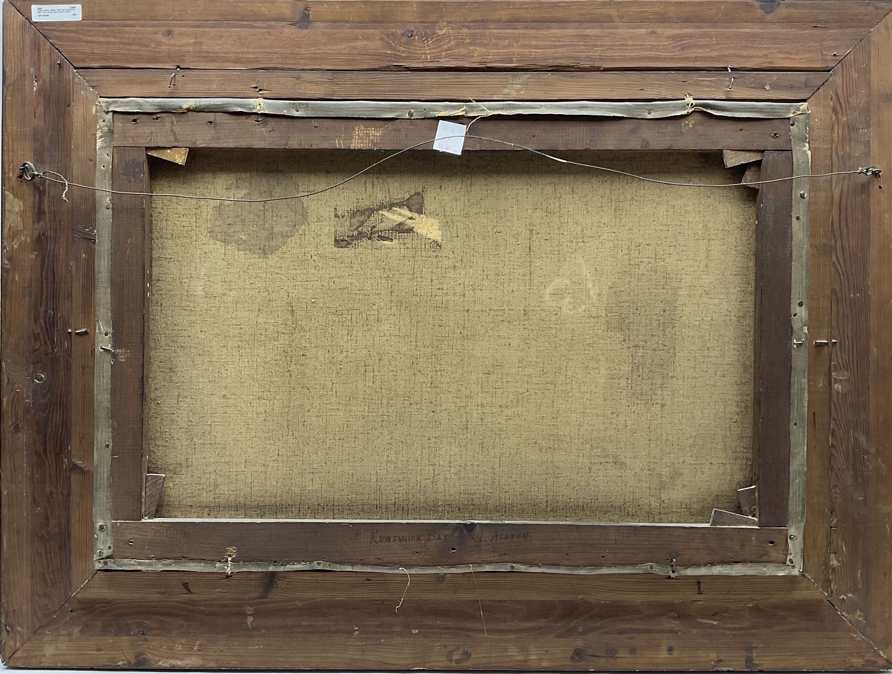 William Ashton (British 1853-1927): 'Runswick Bay', oil on canvas signed 50cm x 75cm 