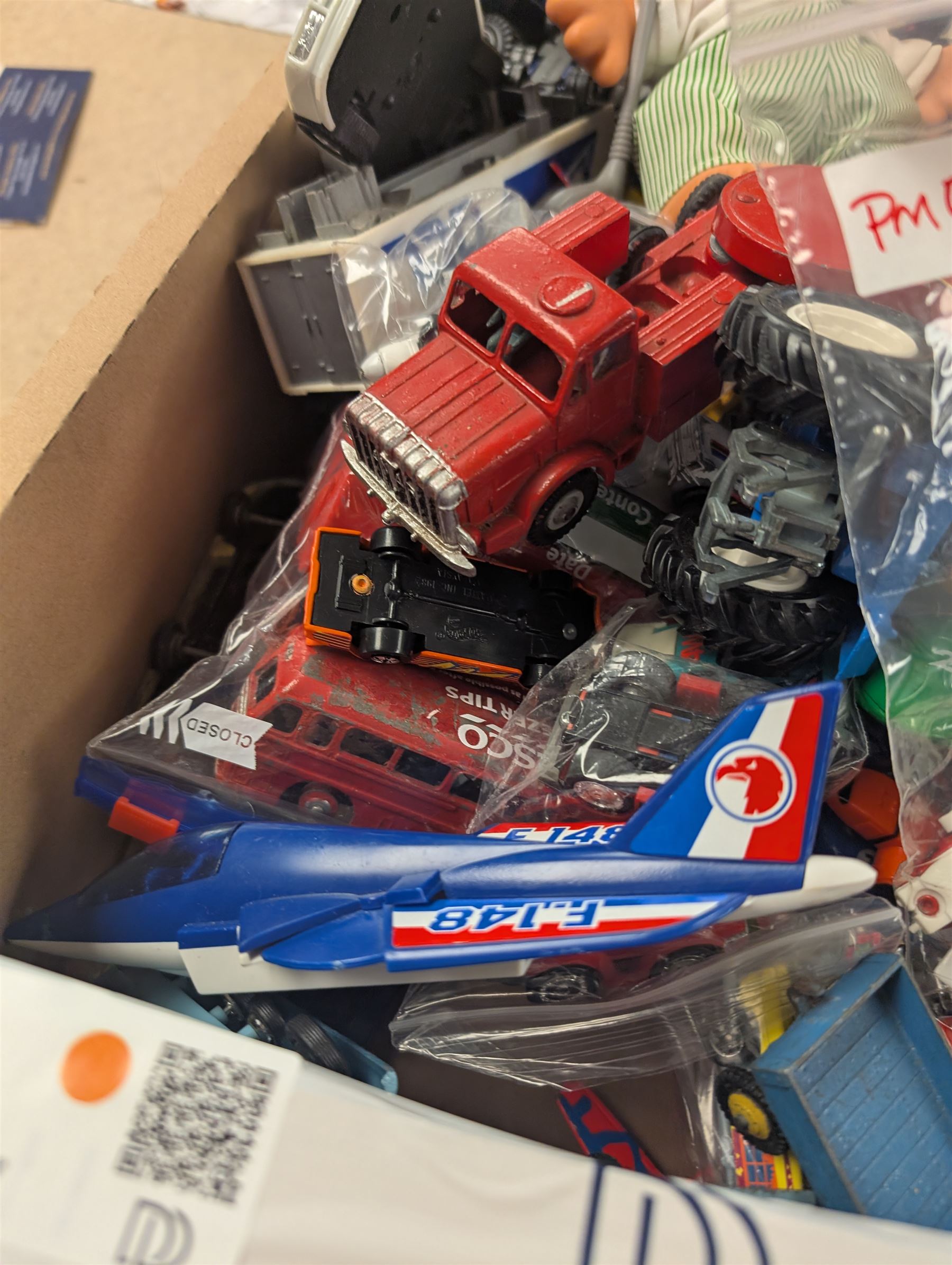 Collection of diecast cars, including Corgi and Dinky examples, together with a Russ Troll Doll, etc