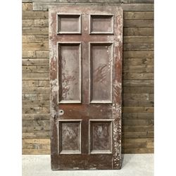 Five 19th century heavy pitch pine six panel doors

226cm x 99cm
228cm x 99cm
228cm x 100cm
228cm x 100cm
228cm x 99cm