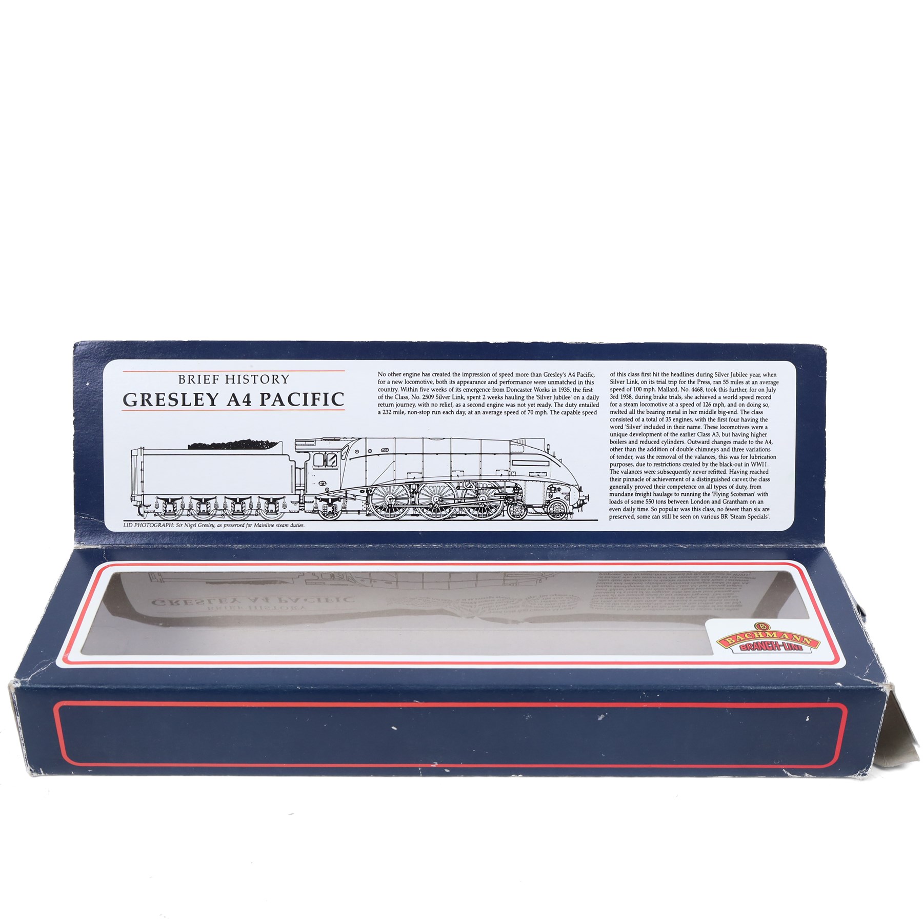 Limited edition 00 gauge Bachmann Class A4 4-6-2 locomotive and tender 'Wild Swan' no. 60021, Shed Code 34A Kings Cross, boxed