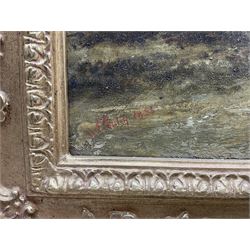 Aaron Edwin Penley (British 1806-1870): Haycart on a Wooded Track, oil on canvas signed and dated 1858, 55cm x 87cm 
Provenance: with WH Patterson, London, label verso