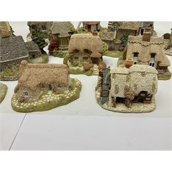 Twenty Lilliput Lanes, including The Chocolate House, Chiltern Mill, Blaise Hamlet, St Kevin Church, some with deeds and original boxes