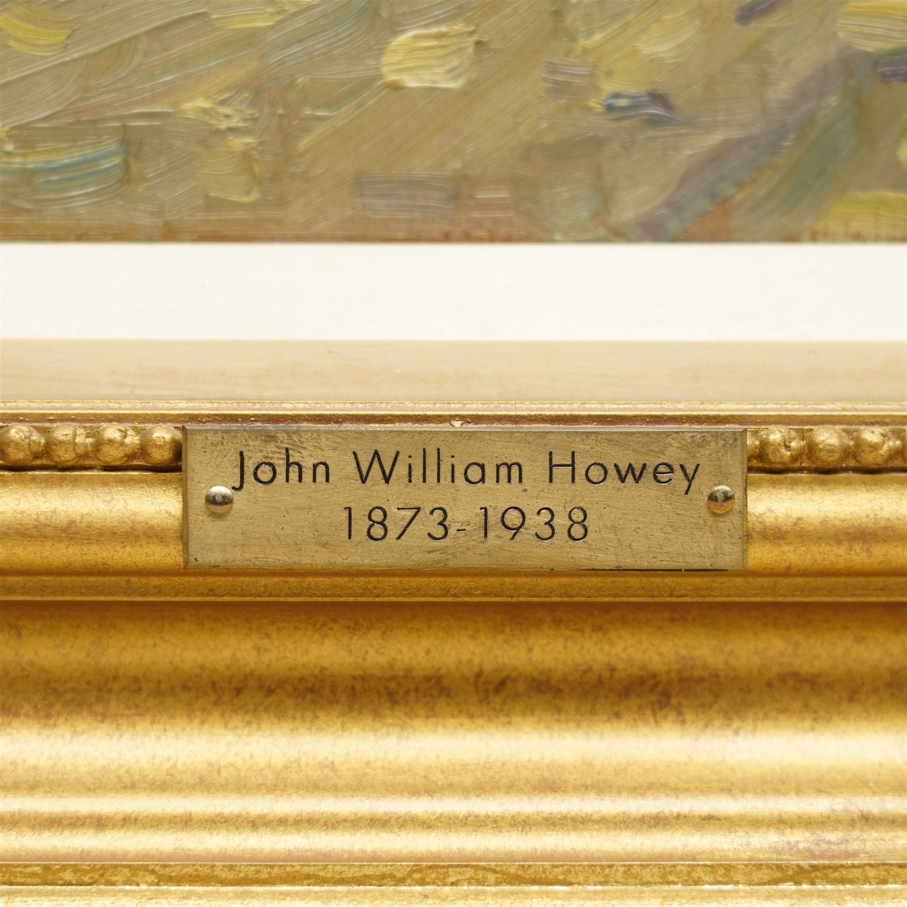 John William Howey (Staithes Group 1873-1938): Farmstead - Cast Eden, oil on board signed 24cm x 29cm