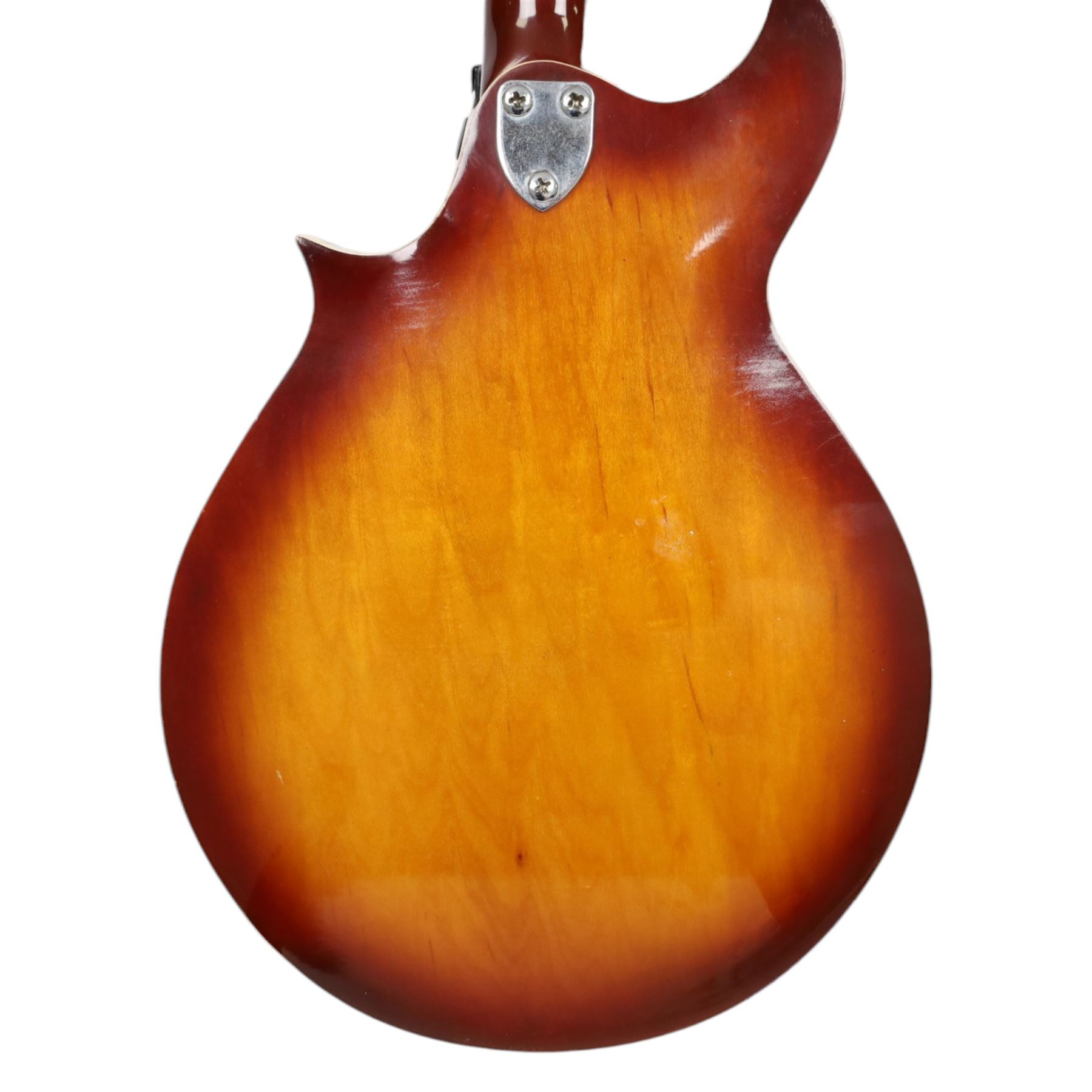 Hondo II HM-9 batwing mandolin, with mother of pearl inlaid fretboard, L73cm