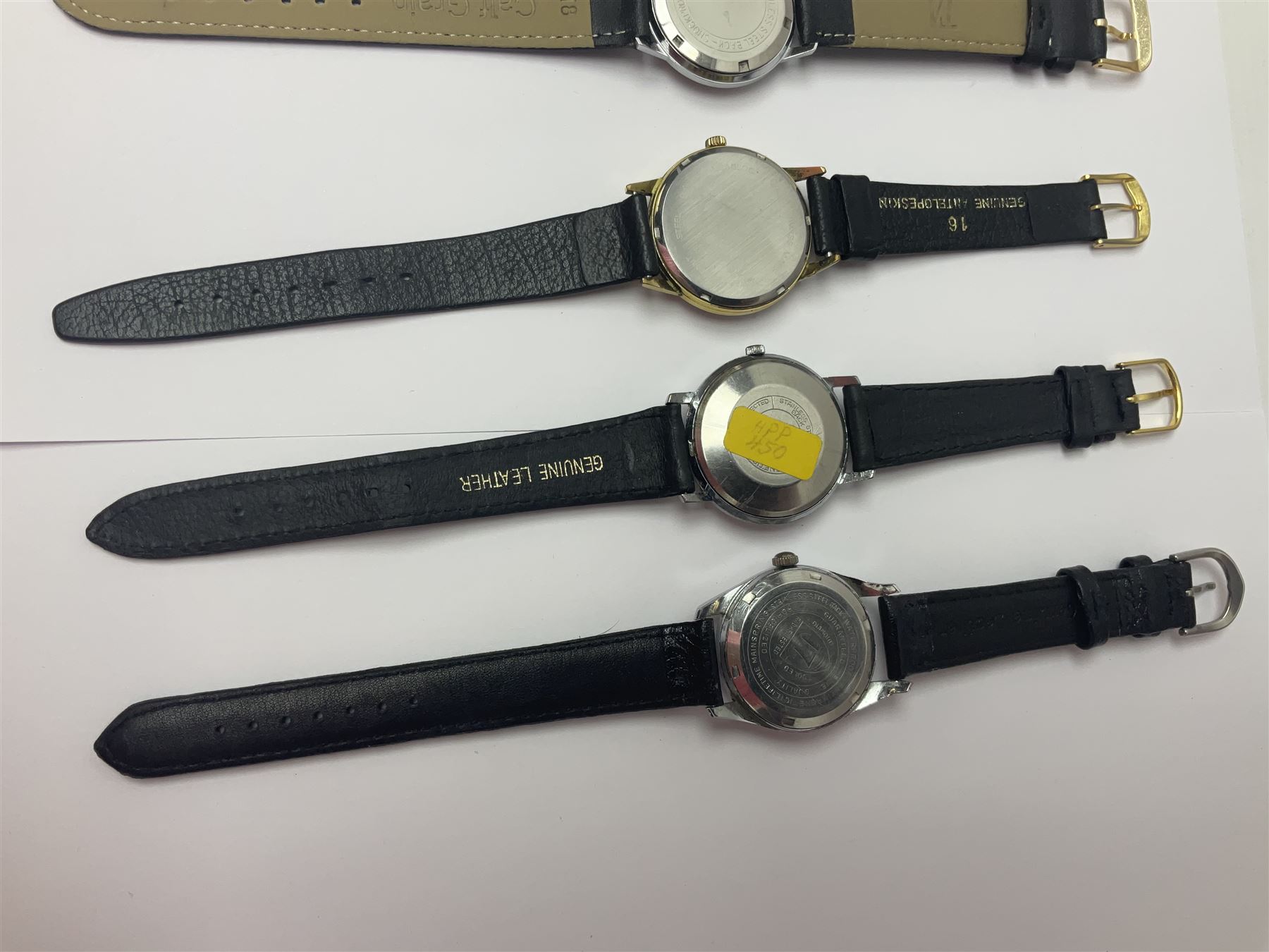 Two automatic wristwatches including Herculeo and Ramona and four manual wind wristwatches including Zenith, Swiss Watch Company and Accurist