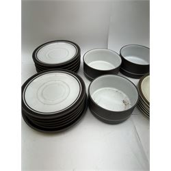 Hornsea Lancaster Vitramic Contrast pattern tea service, including coffee pot, jug, sugar bowl, cups saucers, etc together with other items of Hornsea Lancaster Vitramic