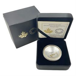 Royal Canadian Mint 2021 '125th Anniversary of the Klondike Gold Rush Panning for Gold' fine silver twenty-five dollar coin, cased with certificate