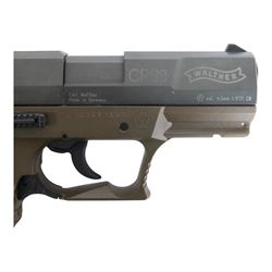 Walther CP99 air pistol,.177 calibre, serial no J161471496, with a hard-shell case  