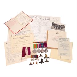 WWII medal set, comprising Defence medal, War medal, General Service medal with Malaya cla...
