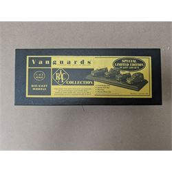 James Bond DVD collection, housed in a 007 collectors briefcase, together with Corgi The Definitive Bond Collection Film Canister 4 Piece Set CC99106, Corgi James Bond Space Shuttle CC04001 and a Vanguard RAC special limited edition diecast model set, all boxed