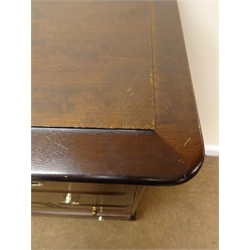  Stag Minstrel mahogany seven drawer chest, on bracket feet, W82cm, H113cm, D46cm  