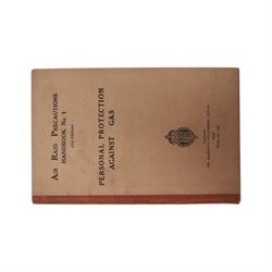 Air Raid Precautions items, including four door plates, silver lapel bedges, Women's Voluntary Service, whistle, matchbox etc  
