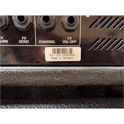 Hughes & Kettner Attax 100 guitar amplifier head, serial no. A01-1221-20301900, together with a Hughes & Kettner FS-4 four-button foot pedal, head H27cm, W69cm