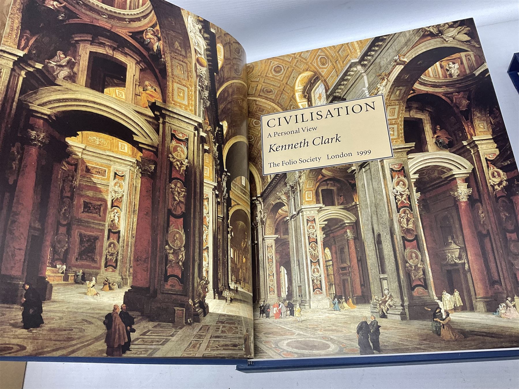 Folio Society; eighteen volumes, to include The Cathedrals of England, Redcoats and Rebels, The Gunpowder Plot, Civilisation, Benjamin Franklin 