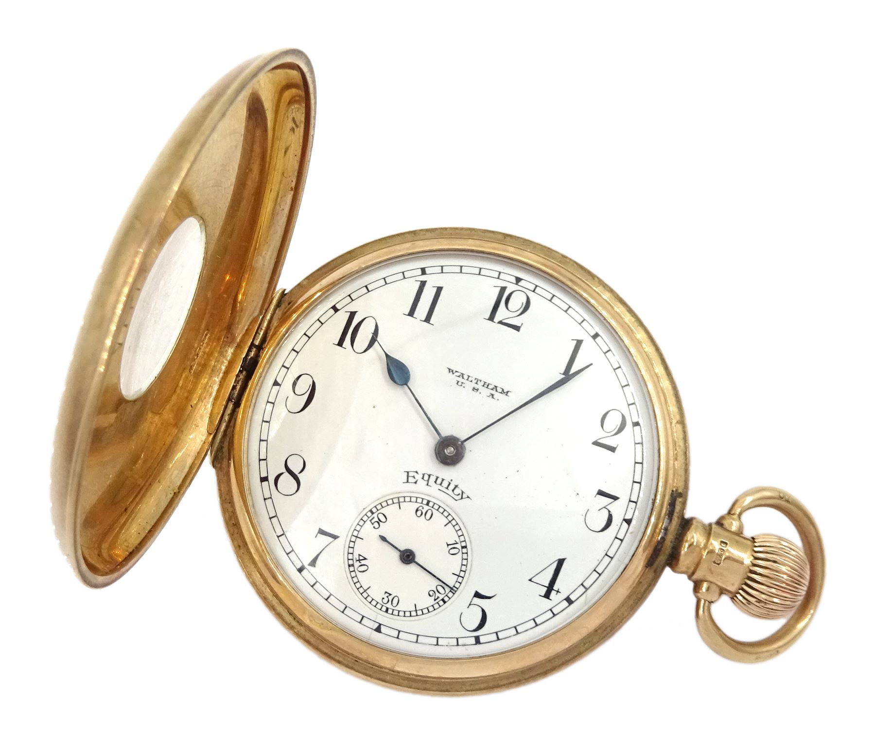 Waltham half on sale hunter pocket watch