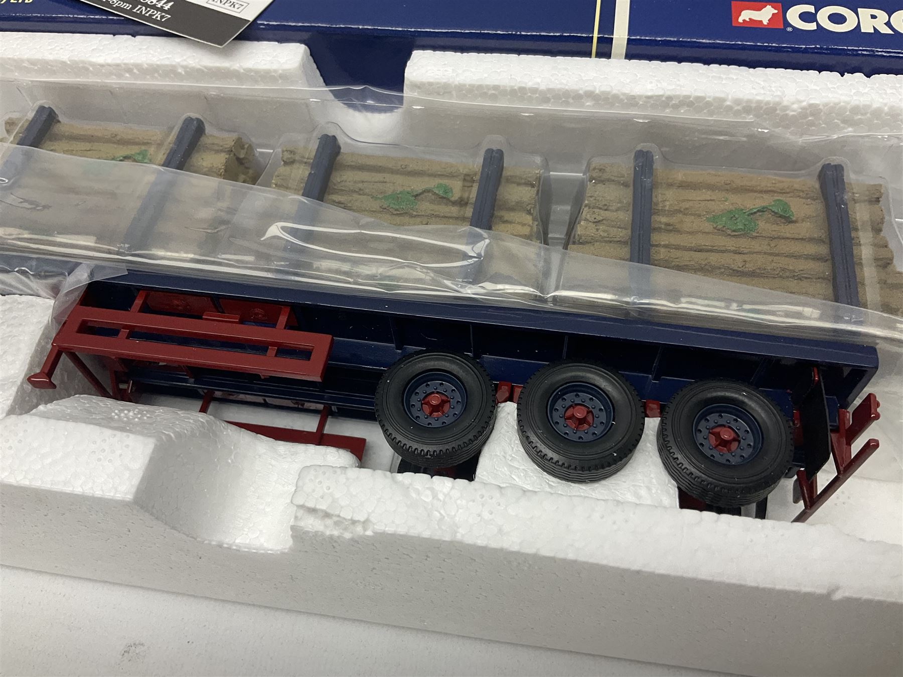 Corgi - three limited edition lorries; CC11905 ERF EC Flatbed Trailer & Log Load Los Millican (Penton) Ltd; CC12102 Renault Premium Curtainside Wm.Armstrong (Longtown) Ltd; and CC12903 Scania Topline Curtainside Currie European Transport; all boxed (3)