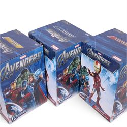 Three Neca Marvel The Avengers Headknockers, Captain America, Iron Man and Thor, all boxed