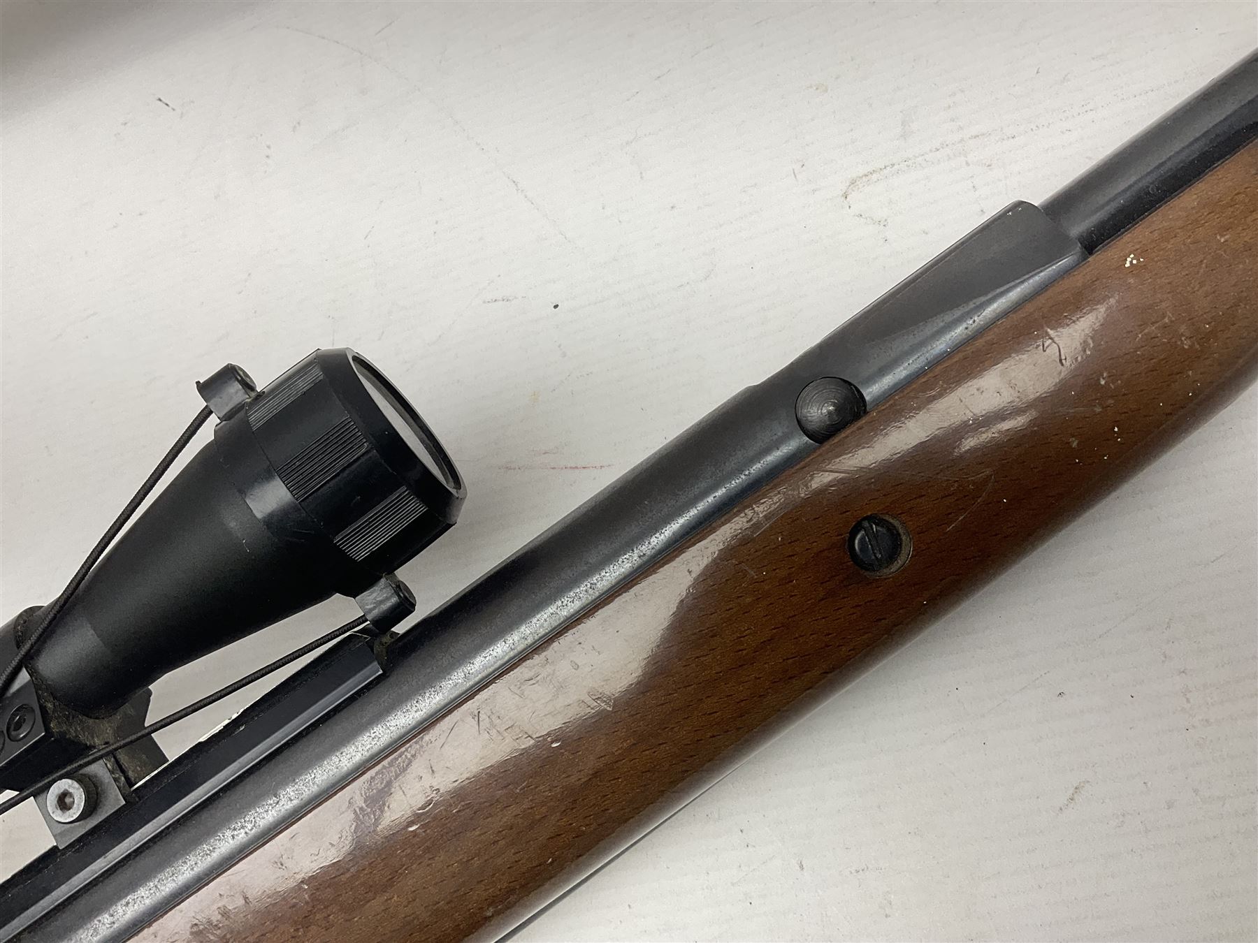 BSA .22 air rifle with under-lever action, the 51cm (20