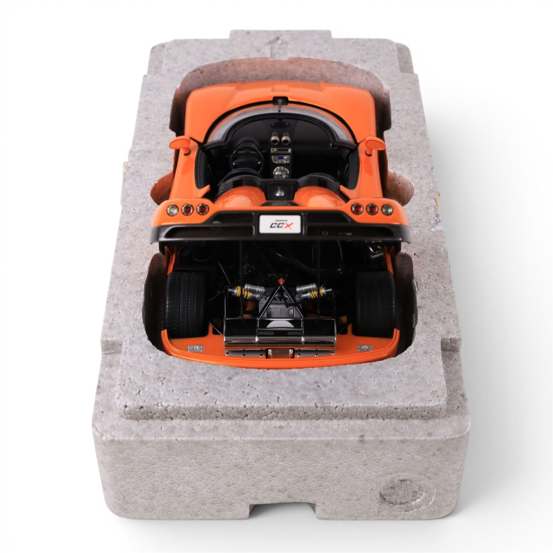 Autoart Signature 1:18 scale Koenigsegg CCX in orange, serial no. 1163, boxed with certificate of authenticity