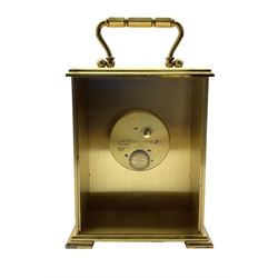 20th century - battery operated carriage clock with a quartz movement.  Gerrard, London.