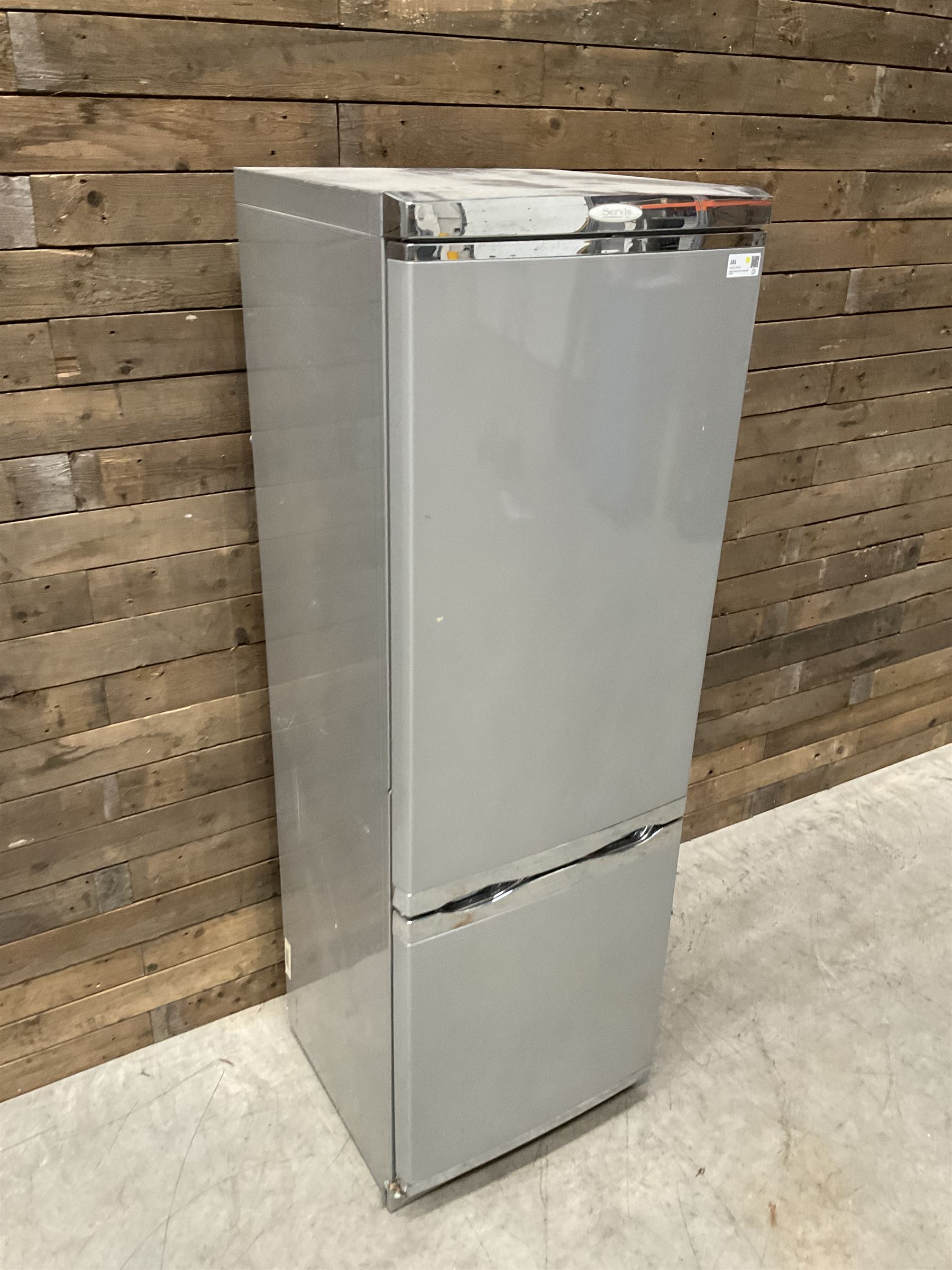 Servis fridge freezer, silver and grey finish