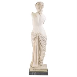 20th century resin sculpture, modelled as the Venus de Milo, H77cm