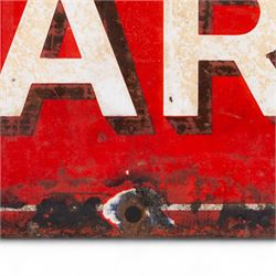 Grand Opera House Scarborough enamel sign, rectangular sign with white lettering and border on a red ground, H31cm, W107cm