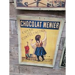 Set of six metal vintage style signs - THIS LOT IS TO BE COLLECTED BY APPOINTMENT FROM DUGGLEBY STORAGE, GREAT HILL, EASTFIELD, SCARBOROUGH, YO11 3TX