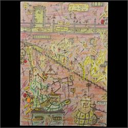 Charles Bronson (Charles Arthur Salvador) (British 1952-): A comprehensive collection of five hundred mixed media works executed between 2000 and 2025. Produced during the artist’s long-term incarceration, the works are primarily in ink, coloured pencil and mixed media on paper. The collection includes multiple formats: A5 (15 works), A4 (308 works), A3 (164 works) and A2 (13 works). Some are signed and dated; a number are executed on the reverse of official prison documents and other repurposed materials, reflecting the limited availability of art materials within the prison environment. This collection represents the largest body of the artist’s work to be offered as a single lot and has not previously been available on the market. (500) (unframed)

Notes: Dated examples span the period from 2000 to 2025, with the greatest concentration produced between 2012 and 2019 and including a group of recent large-scale works from the final years of the period; approximately twenty percent are undated.