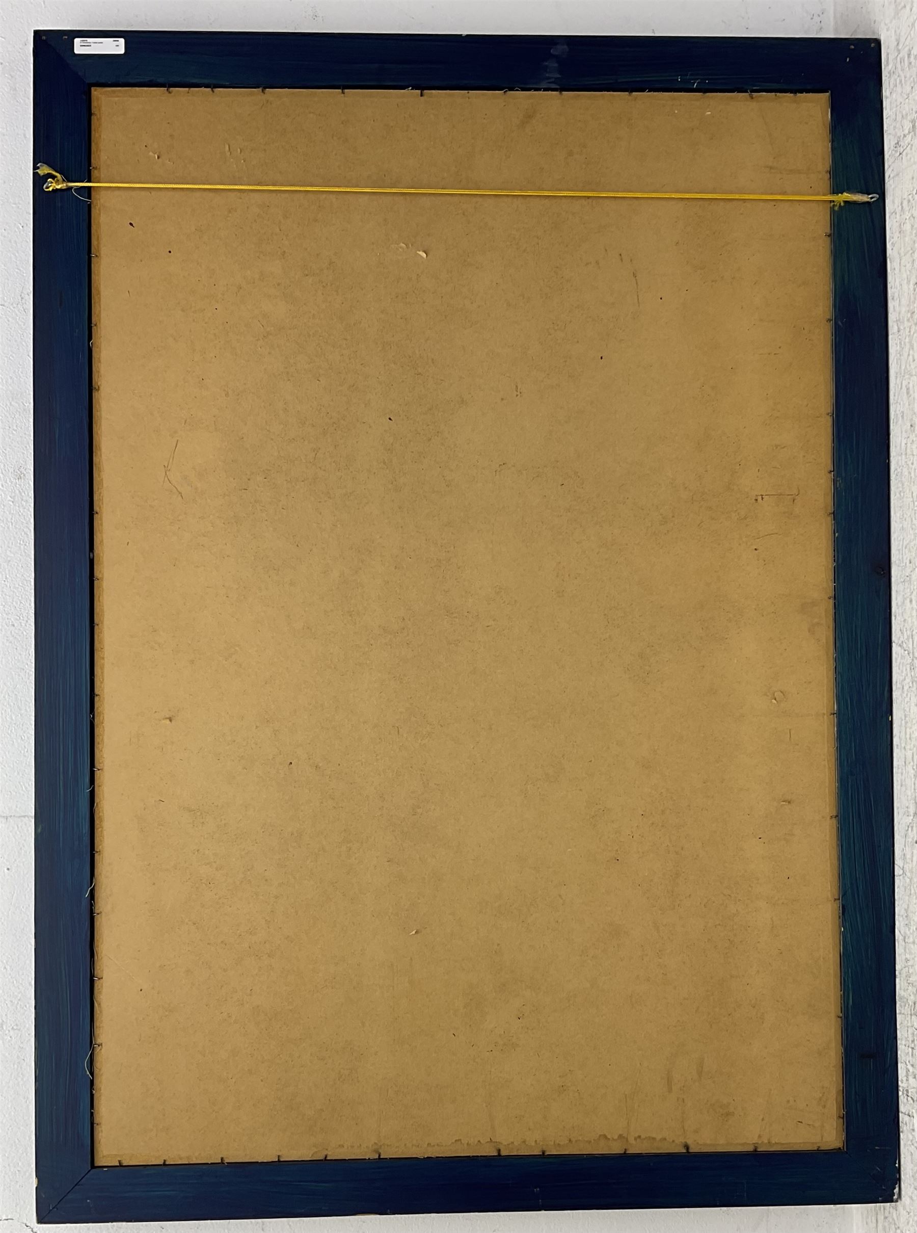 B Chavannaz (French 19th/20th Century): First World War Propaganda, lithographic poster reading 'Do your duty: subscribe to the loan with all of your resources', in blue frame, 112cm x 77cm