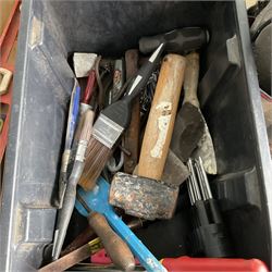 Selection of tools including Stanley tool bag, saws, Drapper socket sets and other - THIS LOT IS TO BE COLLECTED BY APPOINTMENT FROM DUGGLEBY STORAGE, GREAT HILL, EASTFIELD, SCARBOROUGH, YO11 3TX