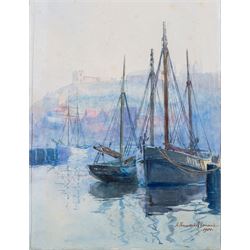 John Francis Rennie (British Early 20th Century): Whitby Scenes, set three watercolours signed, two dated 1901, max 30cm x 22cm (3) (unframed)