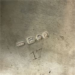 Modern silver and silver-gilt model of a partridge in a pear tree, hallmarked London 1979, maker's mark RFE, H9.5cm