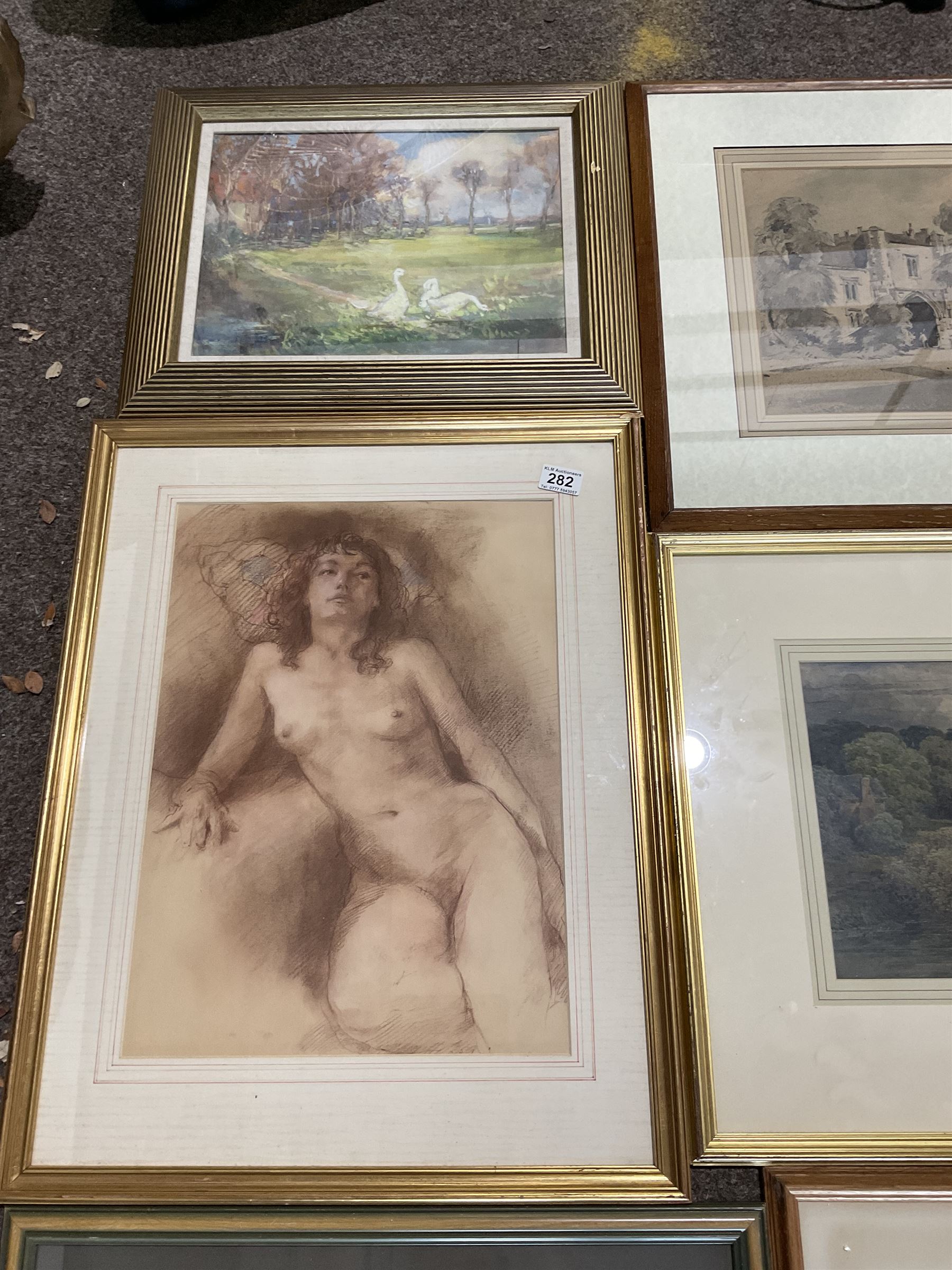 Collection of principally early 20th century watercolours, artists including M Thorpe, WH Sugden, Johnstone Rough, Percy Lancaster, Kenneth Holmes, William Ashton, James Leslie Brooke, Tom Whitehead, Mary Ann Lord, etc (12)