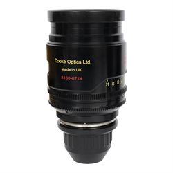 Cooke Mini S4/i 100mm T2.8 prime lens with PL mount, serial no. 8100-0714, with front and back lens caps