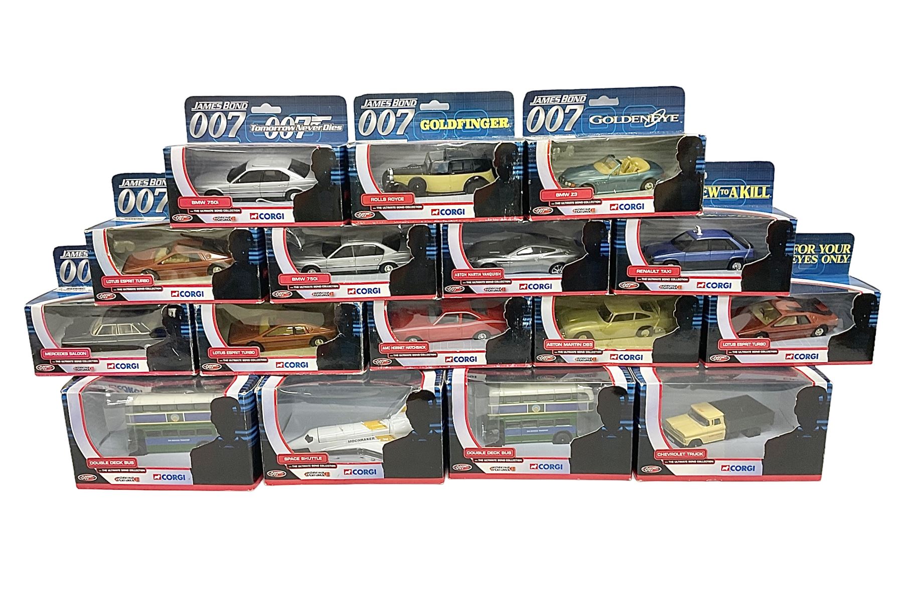 Corgi - The Ultimate Bond Collection - sixteen die-cast model