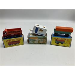 Matchbox 1-75 Series - Carry Case containing thirteen models comprising 2d, 5a, 8a, 9b, 10c, 11c, 13c, 14c, 17d, 25c, 27d, 28c and 31e (Superfast); all boxed