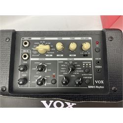 Vox MINI5 rhythm guitar amplifier, Blackstar ID Core Stereo 40 amplifier and a further guitar amplifier L50cm