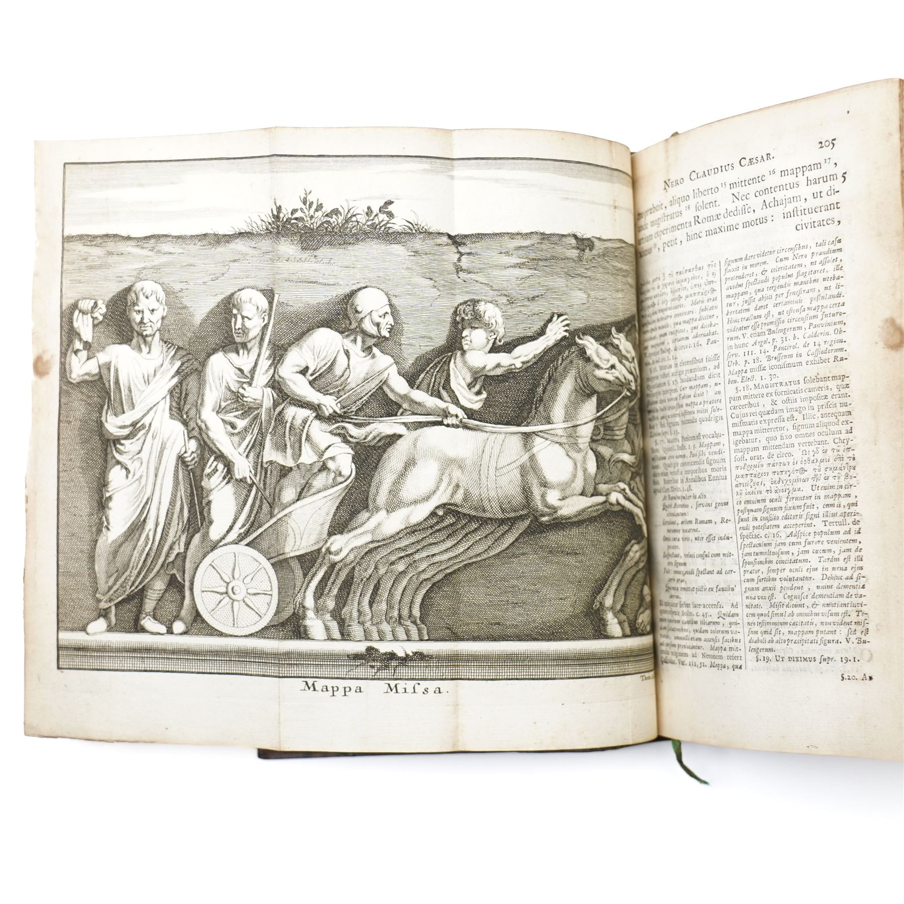 Suetonius Caius Tranquillus – 'Opera' with commentary by Samuel Pitiscus, published Utrecht: Franciscus Halma, 1690, First edition. An exceptional association copy, inscribed on the endpapers by Sir William Hamilton: “William Hamilton / Napoli,” and by Lady Emma Hamilton, who dates her signature “1797.” A further inscription reads, “Given me by my dear Sir William / Napoli,” a reference to the time when both Hamiltons were in Naples in 1797, during the height of their celebrated association with Horatio Nelson. Bound in full calf, with ribbed spines and gilt lettering.

Provenance: The Library of Sir William Hamilton; Lady Emma Hamilton; by descent to a cousin in Edinburgh (according to a memorandum by Andrew Baxendine, bookseller, 1892); later handled by George Bayntun, Bath (letters dated 1985 present).
The 1690 Utrecht edition, with Samuel Pitiscus’s seminal commentary, was a landmark in classical scholarship and perfectly reflects Sir William Hamilton’s deep antiquarian interests, particularly in Roman history.