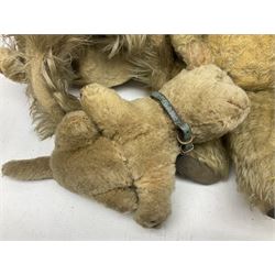 Two teddy bears and two stuffed dogs for restoration
