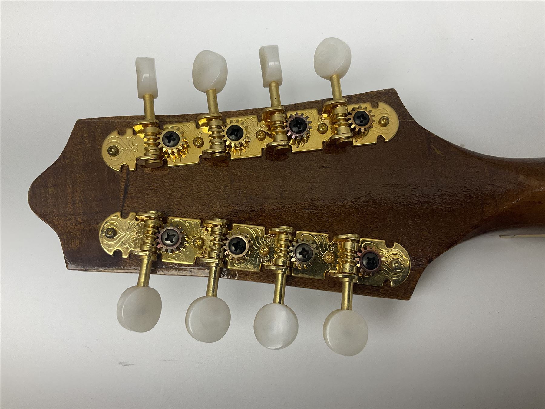 F-hole eight-string mandolin with one-piece maple back and ribs and spruce top L70cm