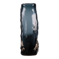 Geoffrey Baxter (British, 1922-1995) for Whitefriars, indigo pyramid vase, circa 1970, H17.5cm 