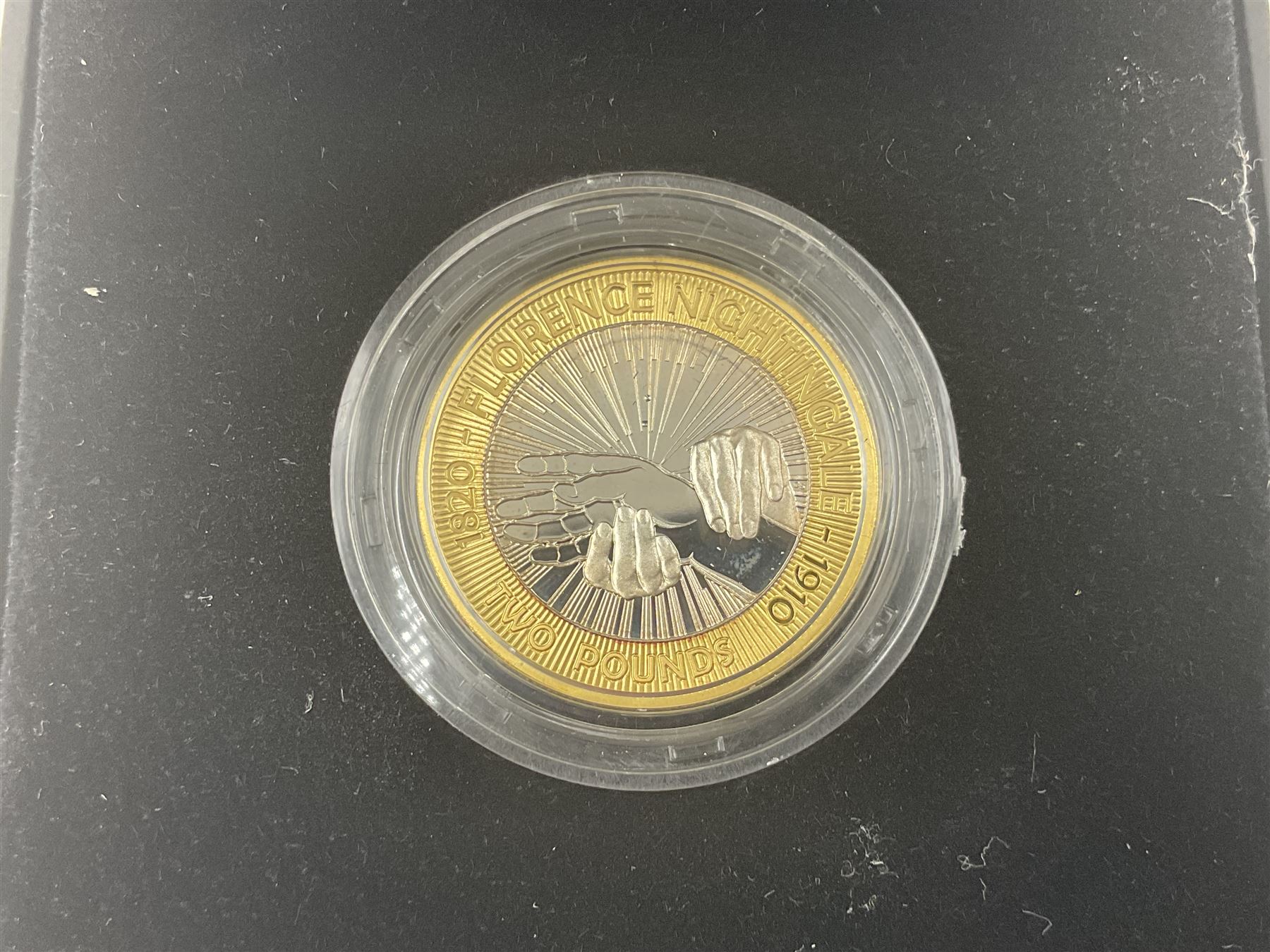 Two The Royal Mint United Kingdom silver proof two pound coins, comprising 2009 'Charles Darwin' and 2010 'Florence Nightingale', both cased with certificates