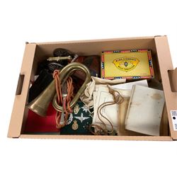 Collection of military cap and civilian badges, buttons and ephemera, together with Acme T...