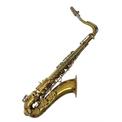 Mid-20th century French Henri Selmer Mark VI tenor saxophone, serial no.M.70644 for 1957, ...