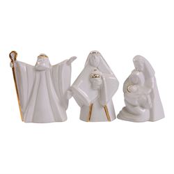 Eight Wade Nativity figures, including three kings, two shepherds, donkey, Angel Gabriel, Mary and Jesus