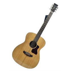  Tanglewood Folk/OM cedar and java wood acoustic guitar, the three-piece back with mango spalted wood insert; serial no.180914094 L101cm