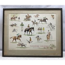 Dennis Campbell Kirtley (British 1924-2011): 'Northern Colours' and 'Stud and Stable', pair watercolours and pencil signed and dated 1970 and 1970, 41cm x 53cm (2)