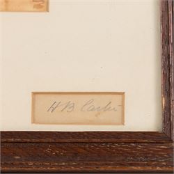Henry Barlow Carter (British 1803-1867): 'Old Houses - York', pair watercolours signed, one titled 16cm x 11cm (2)