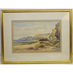 Edward Arden (Tucker) (British 1847-1910): Figures on the Beach, watercolour signed 26cm x 41cm